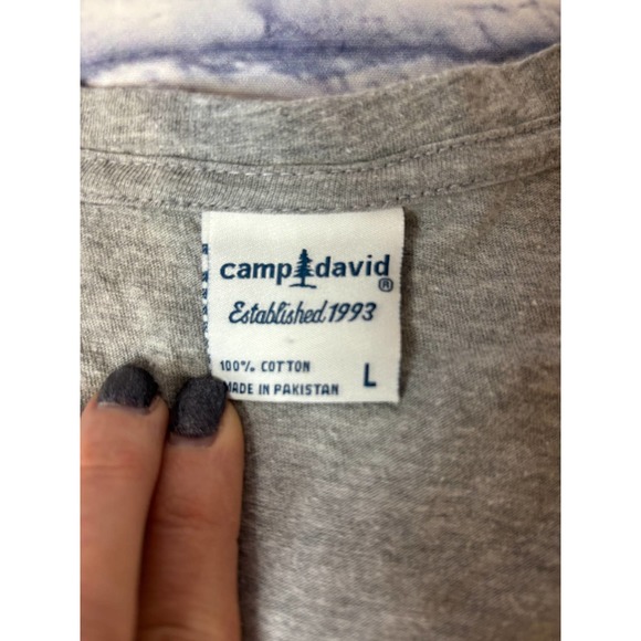 Women Camp David Grey Budweiser T-Shirt Size Large - Picture 5 of 6